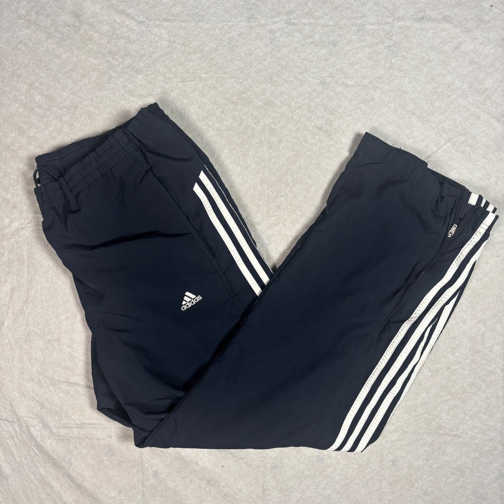 Vintage Navy Adidas 3-Stripe Track Pants – Size M
